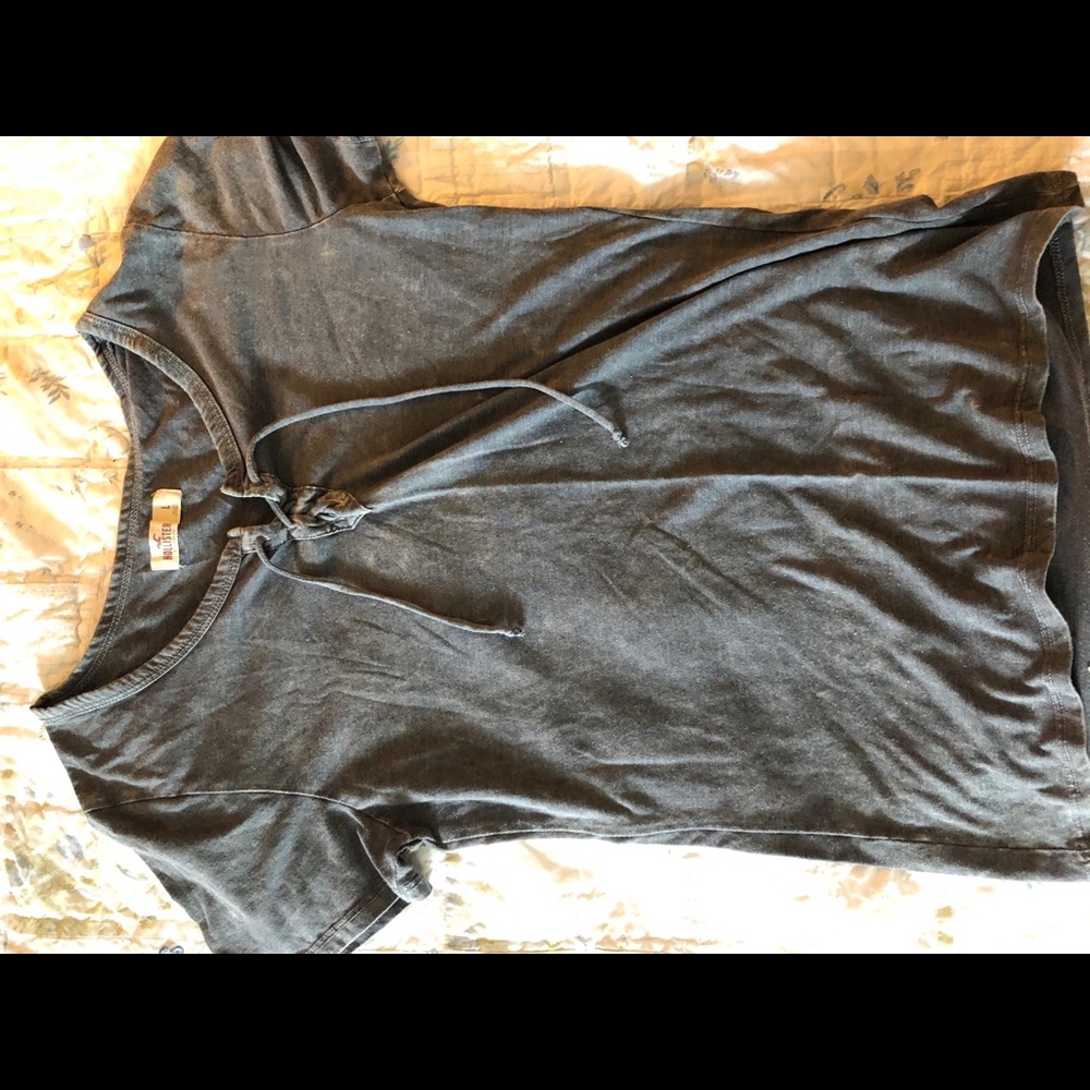 Hollister lace up shirt